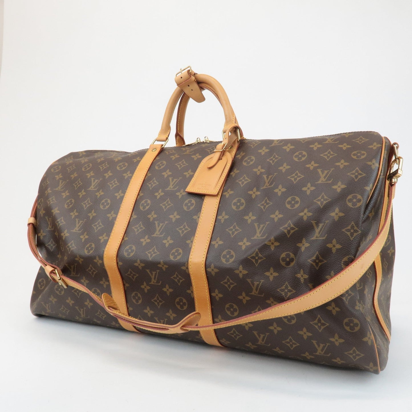 Louis Vuitton Monogram Keep All Bandouliere 60 Boston Bag M41412  d