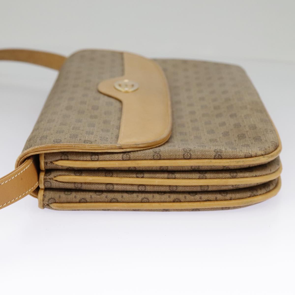 Gucci Micro Small Gg Canvas Beige Canvas Shoulder Bag