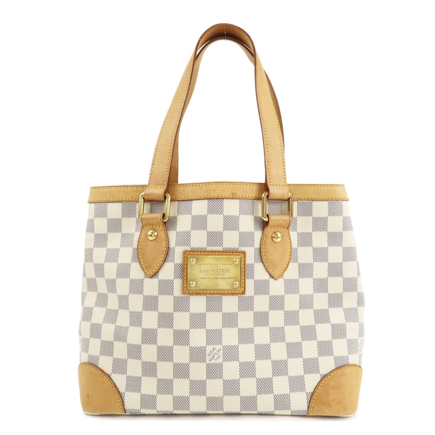 Louis Vuitton Damier Azur Hampstead PM Hand Bag Ivory N51207  d