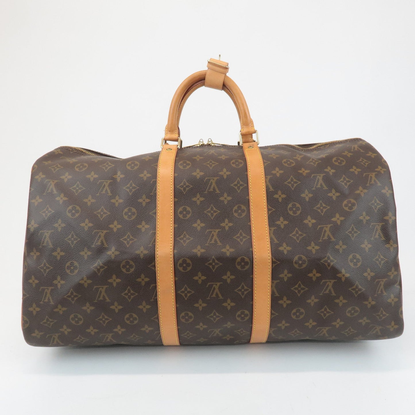 Louis Vuitton Monogram Keep All 55 Boston Bag Travel Bag M41424  d