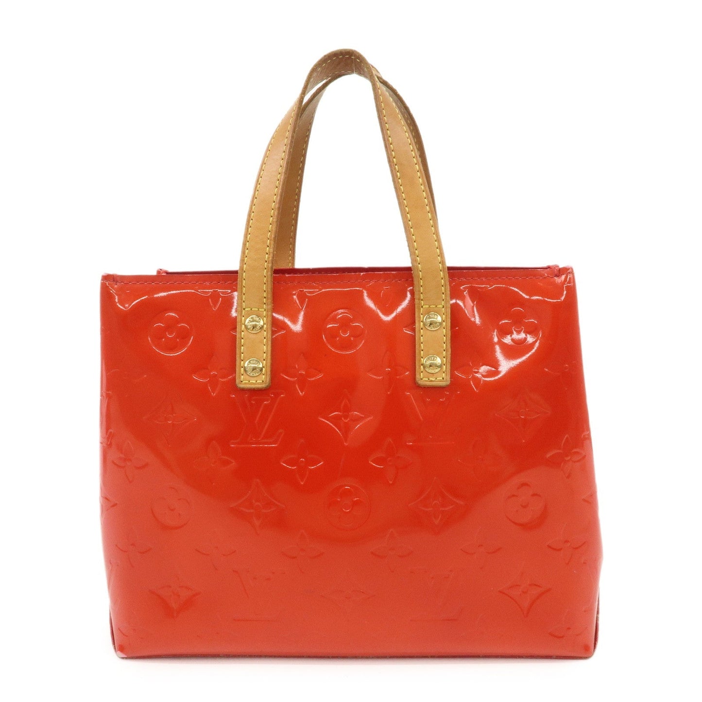 Louis Vuitton Monogram Vernis Lead PM Hand Bag Rouge M91088  d
