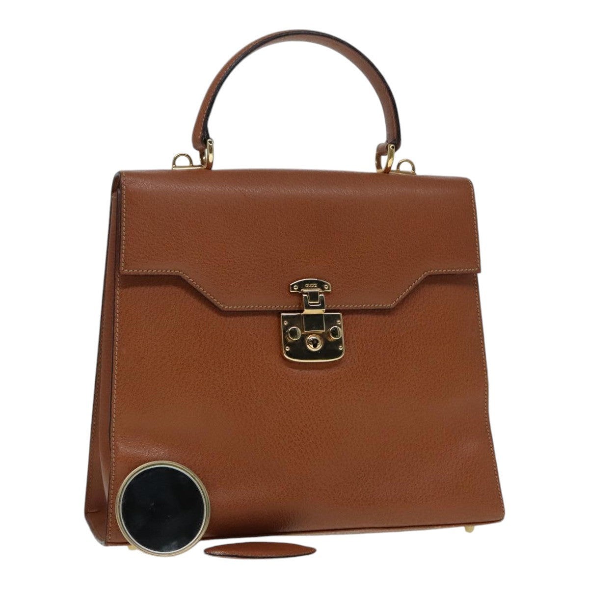 Gucci Lady Lock Brown Leather Handbag