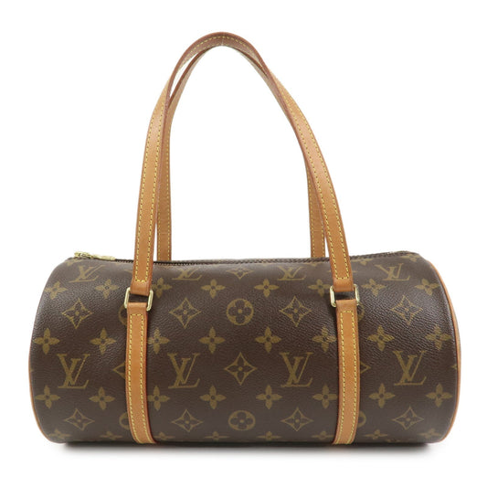 Louis Vuitton Monogram Papillon 30 Hand Bag Brown M51385