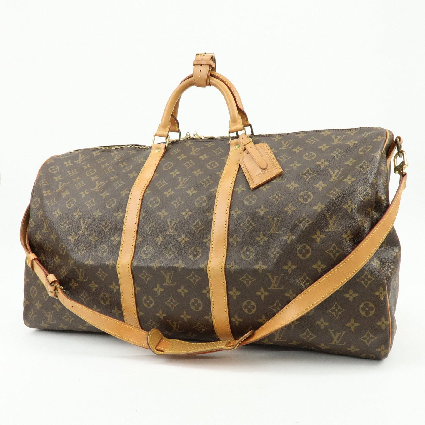 Louis Vuitton Monogram Keep All Bandouliere 60 Boston Bag M41412