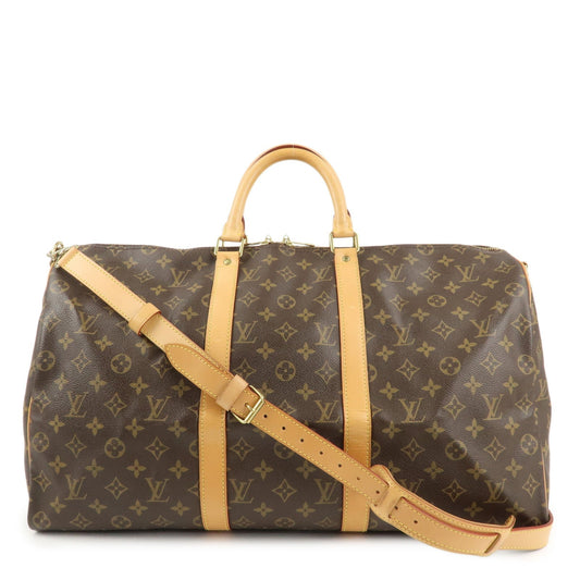 Louis Vuitton Monogram Keep All 50 Boston Bag Brown M41416  d