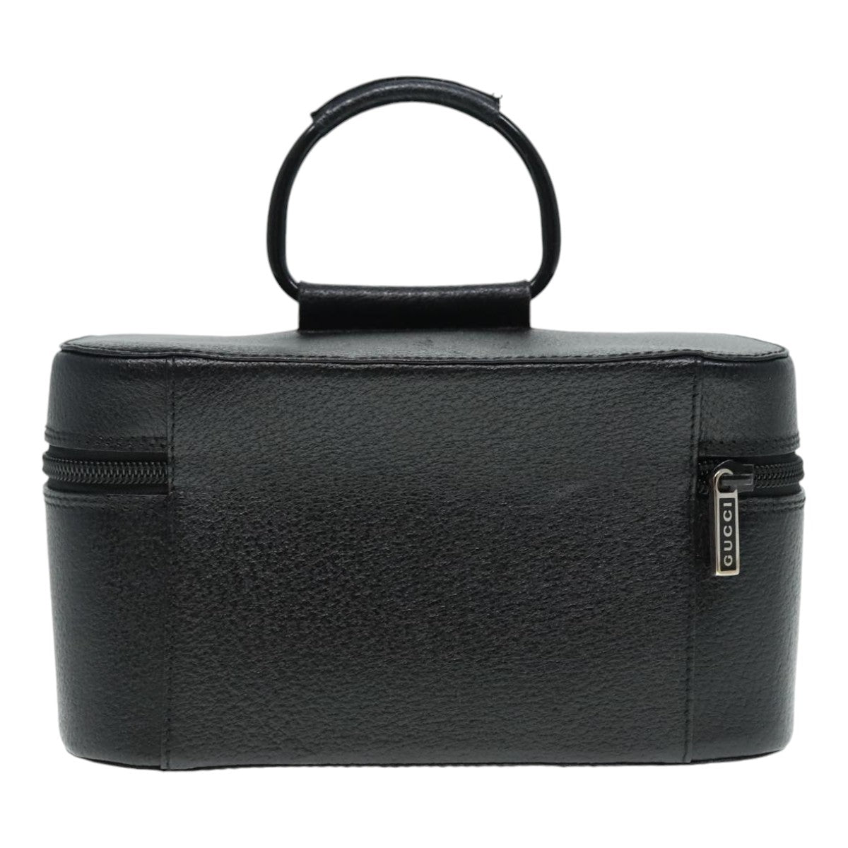 Gucci Vanity Black Leather Handbag