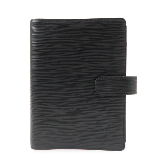 Louis Vuitton Epi Agenda MM Planner Cover Noir Black R20042