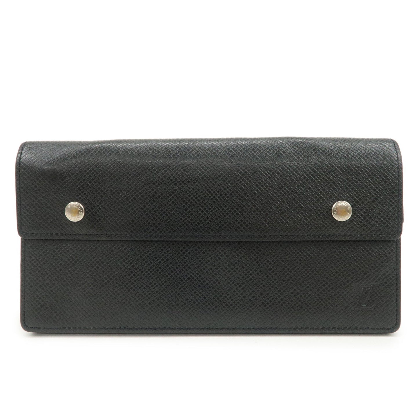 Louis Vuitton Taiga Portefeuille Accordeon Long Wallet Noir M30998