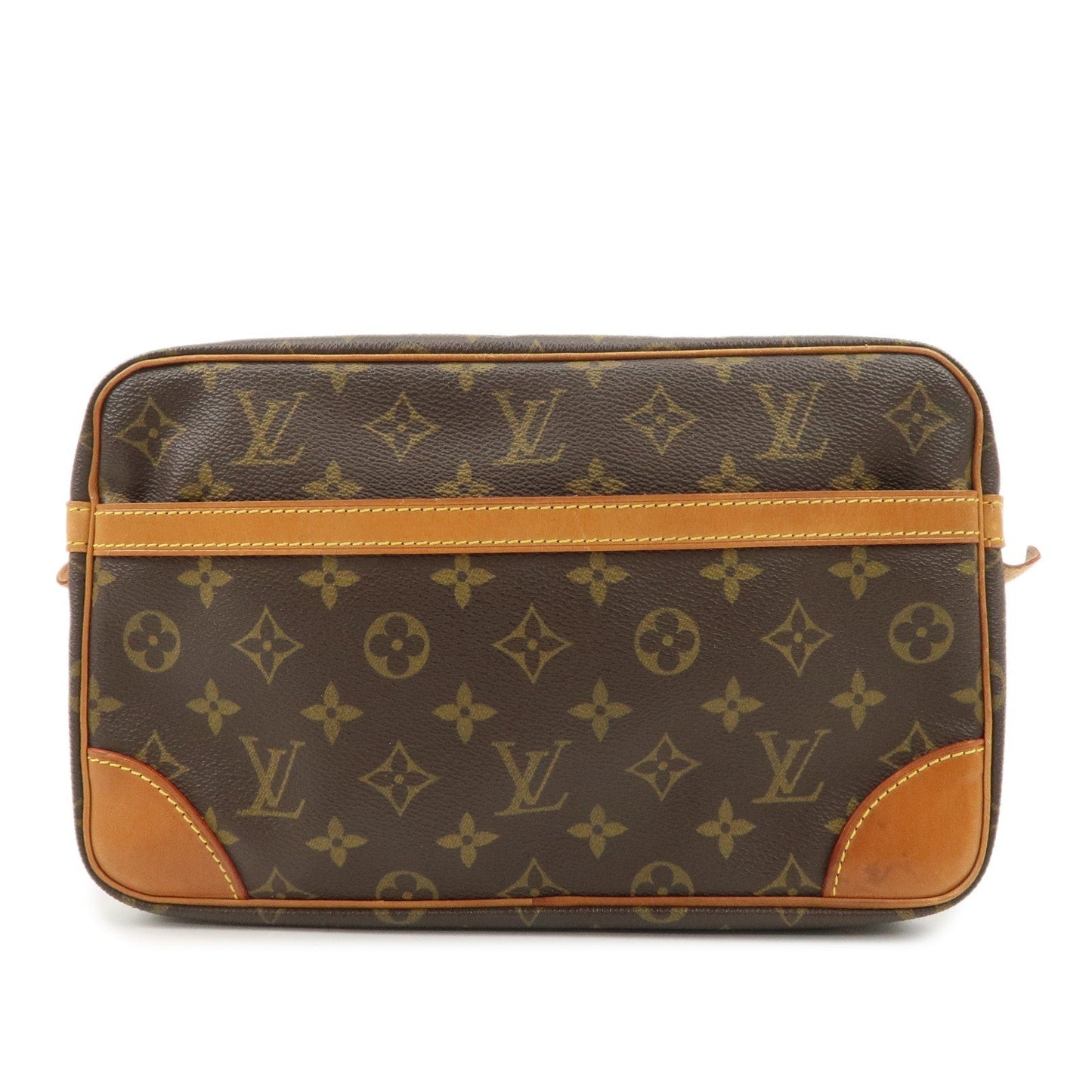 Louis Vuitton Monogram Compiegne 28 Pouch Clutch Bag Brown M51845  d