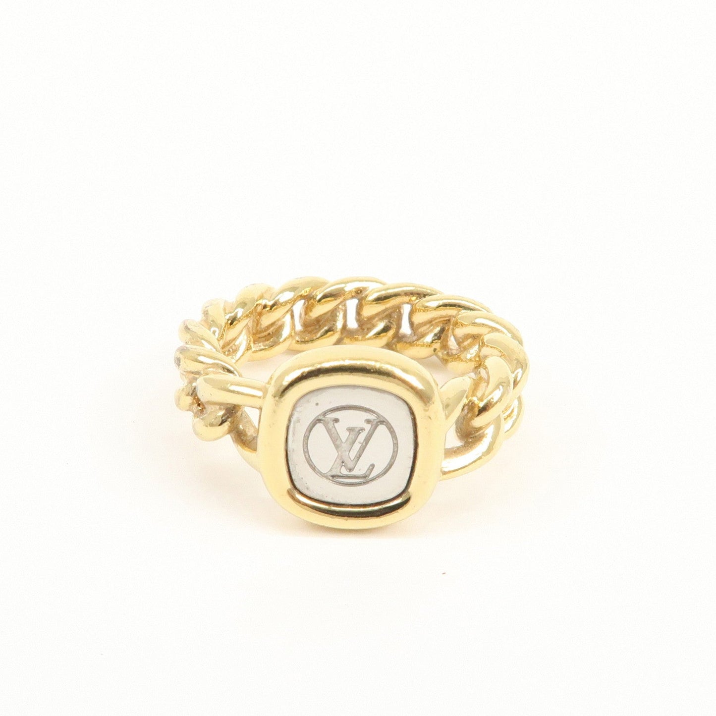 Louis Vuitton ID Ring Metal Gold Silver M61094