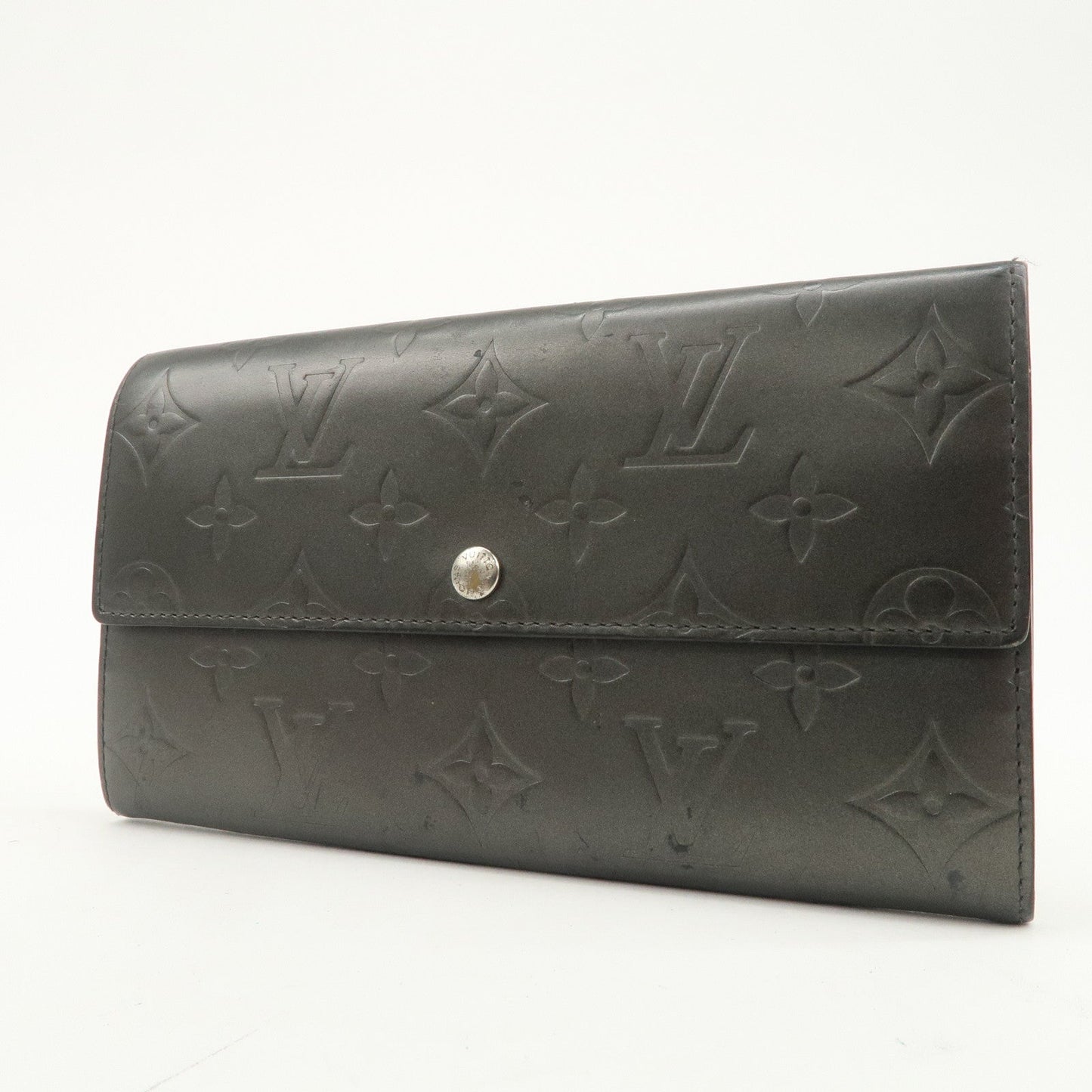 Louis Vuitton Monogram Matte Vernis Set of 2 Wallet M93530/M65142