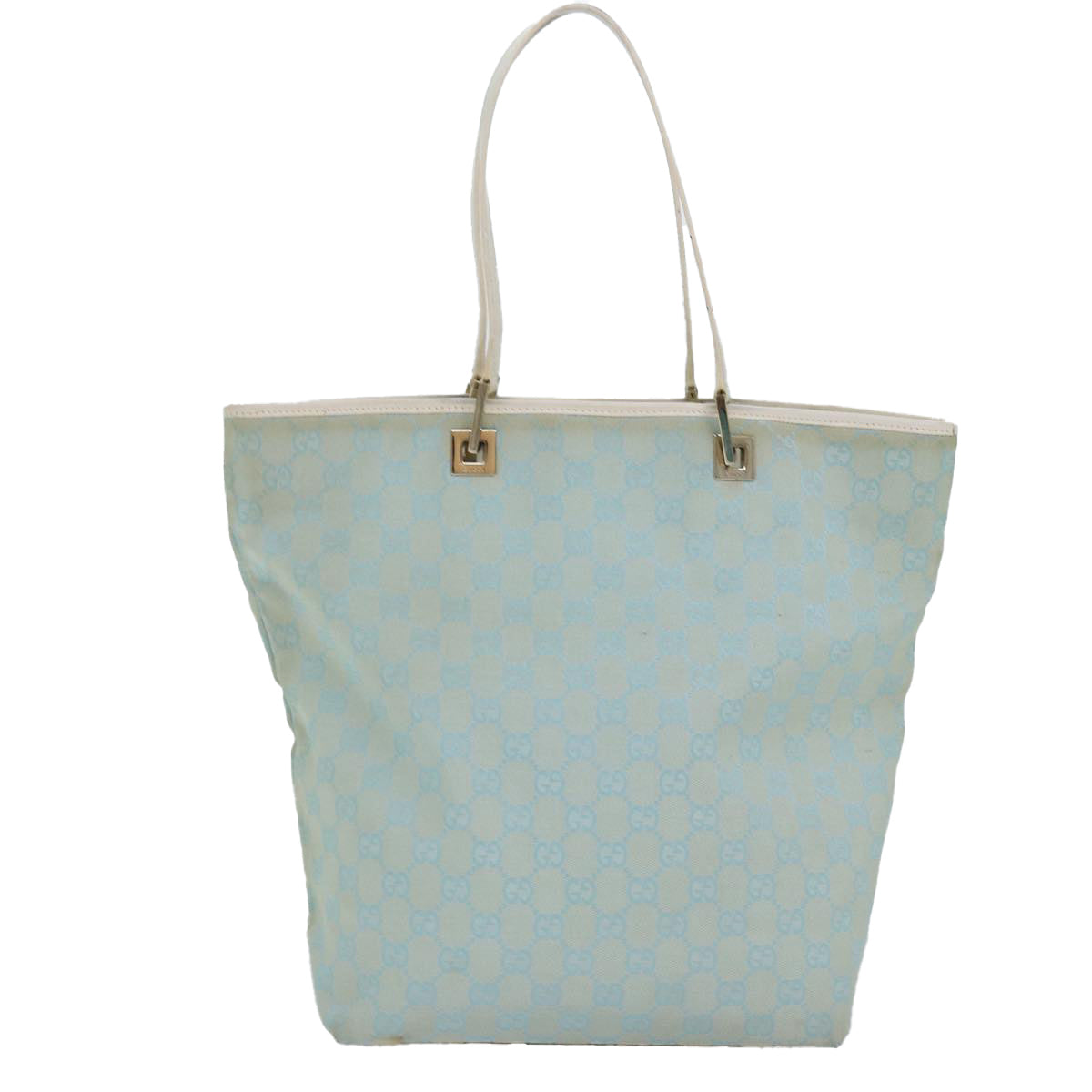 Gucci Gg Canvas Blue Canvas Tote Bag