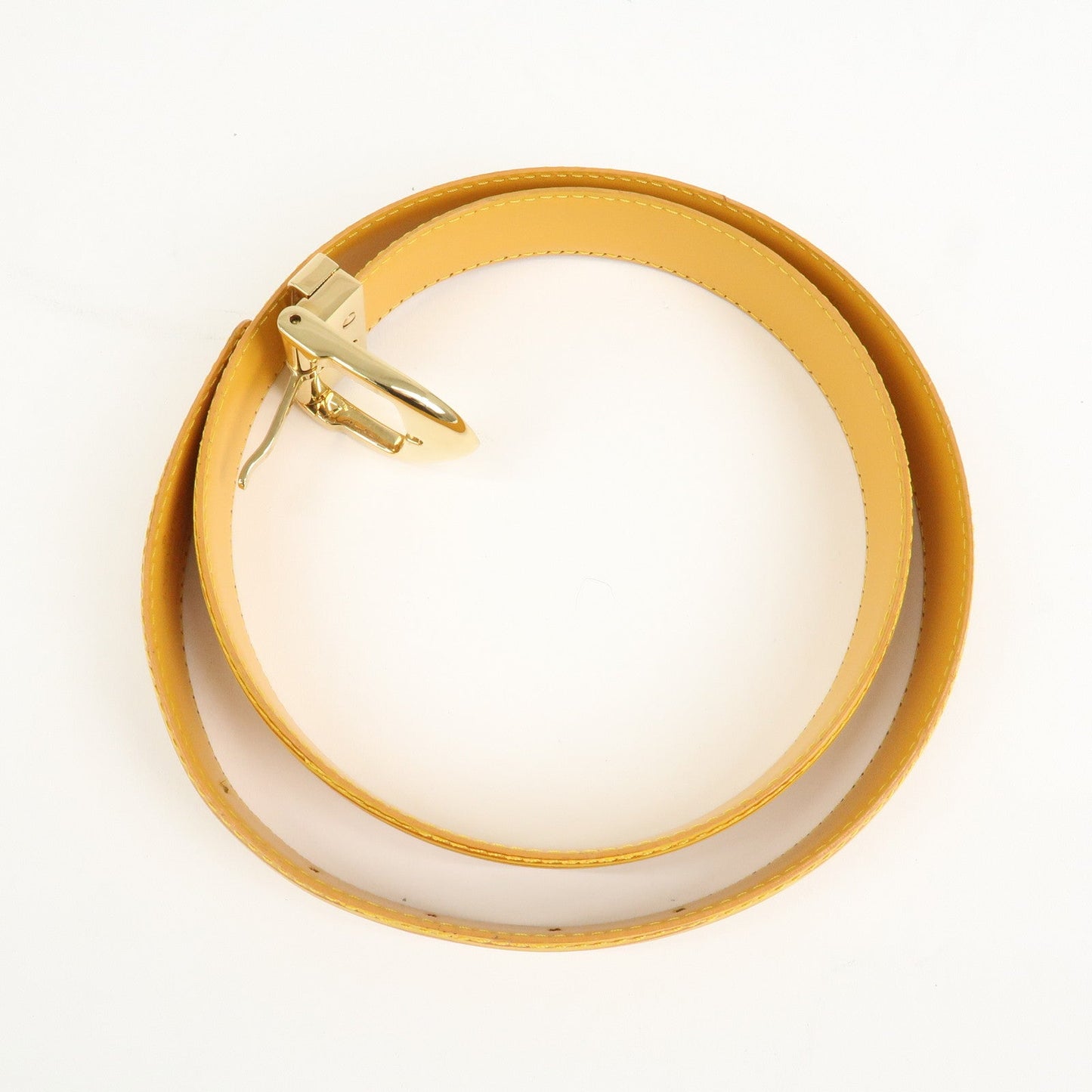 Louis Vuitton Epi Leather Ceinture Belt Tassili Yellow R10051