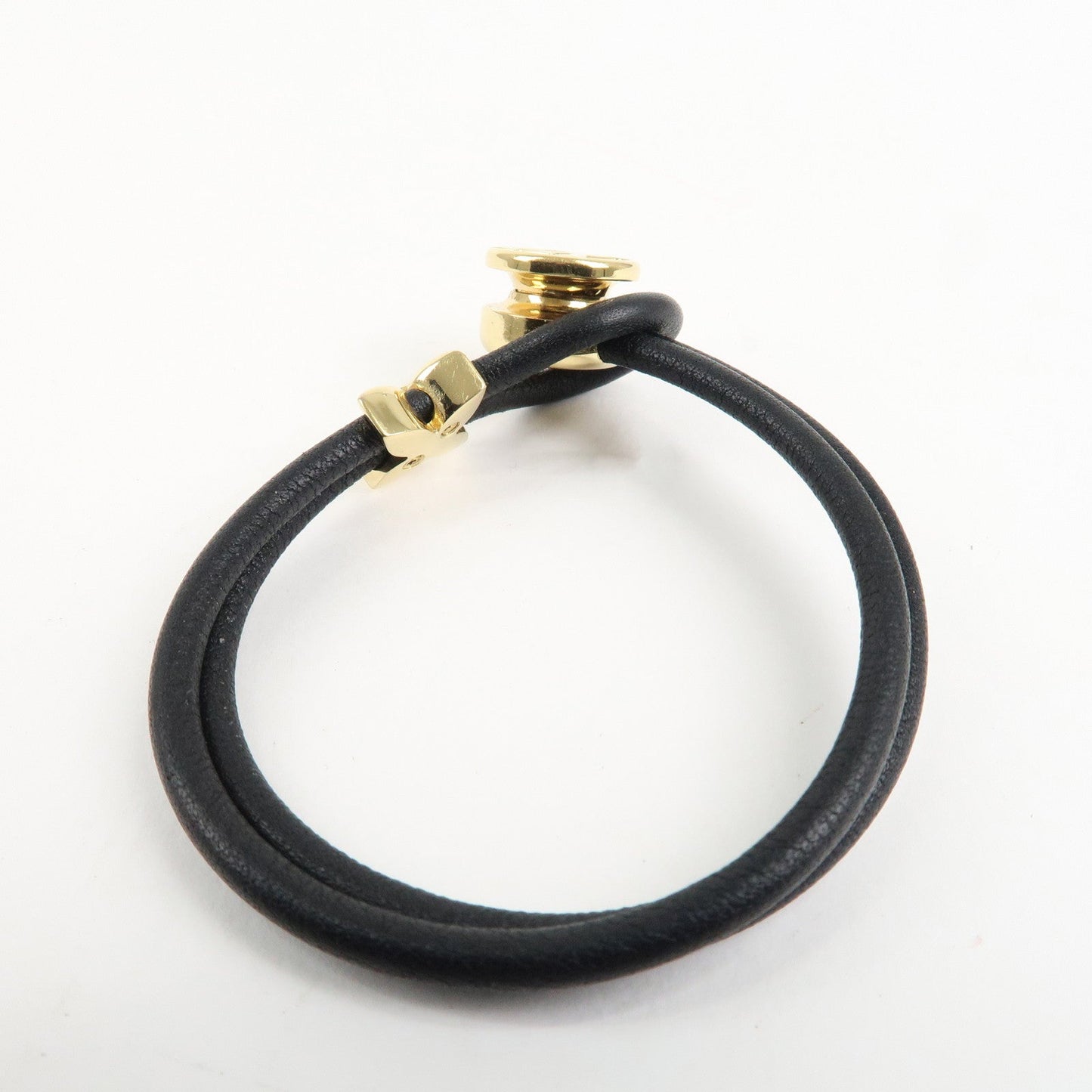 Louis Vuitton Monogram Keep a Secret Bracelet Black M6678E  d