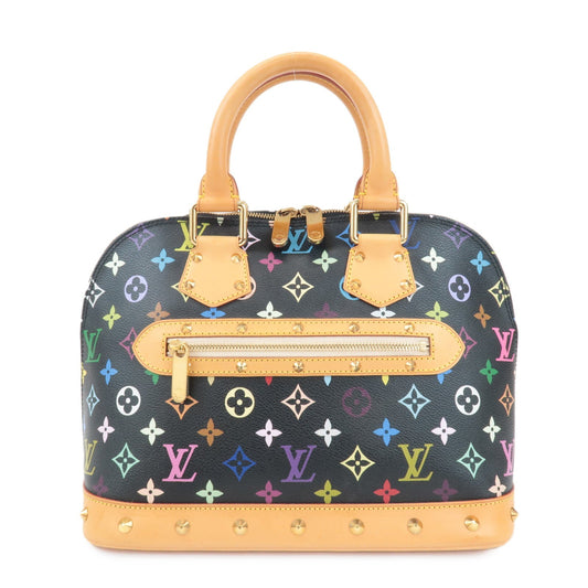 Louis Vuitton Monogram Multicolor Alma Hand Bag Noir M92646
