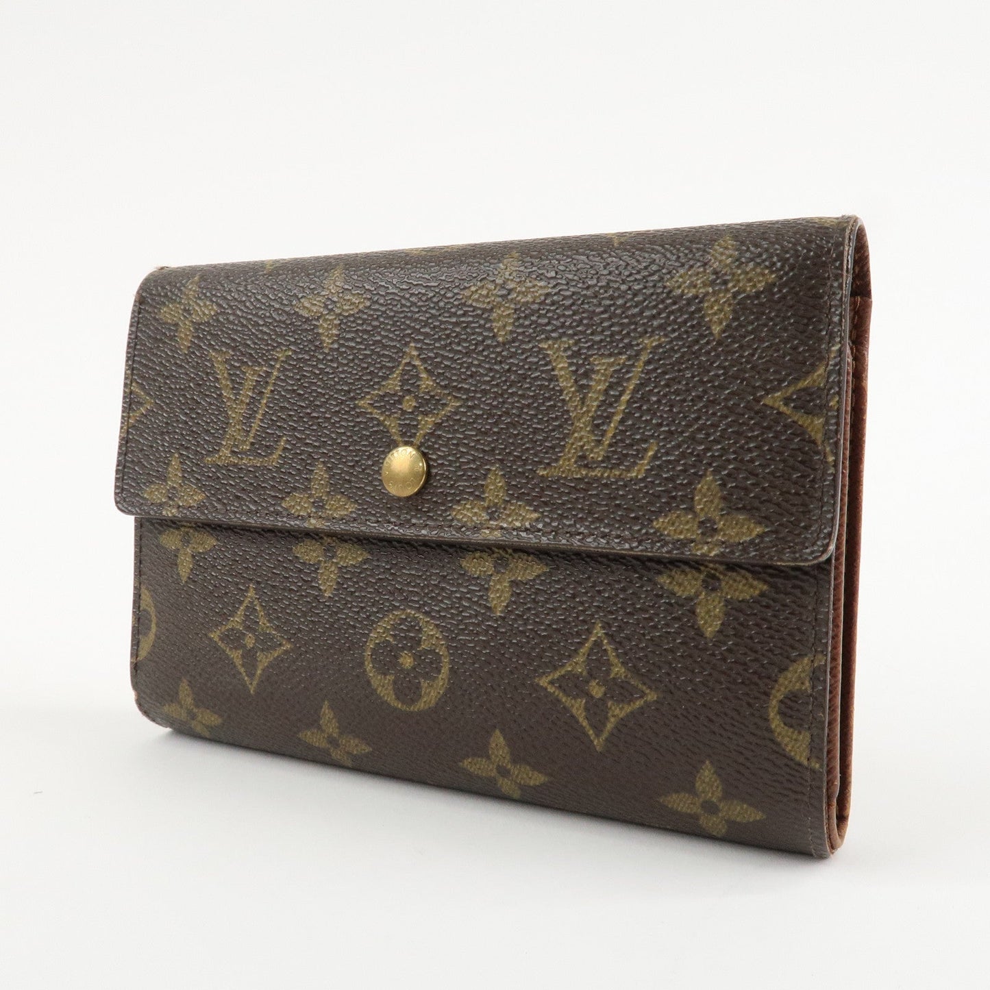Louis Vuitton Monogram Porte Tresor Etui Papiers Wallet M61202  d