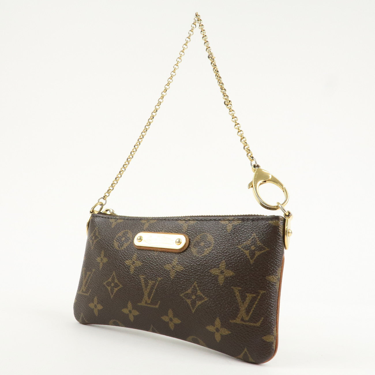 Louis Vuitton Monogram Pochette Milla MM Chain Hand Bag M60094  d