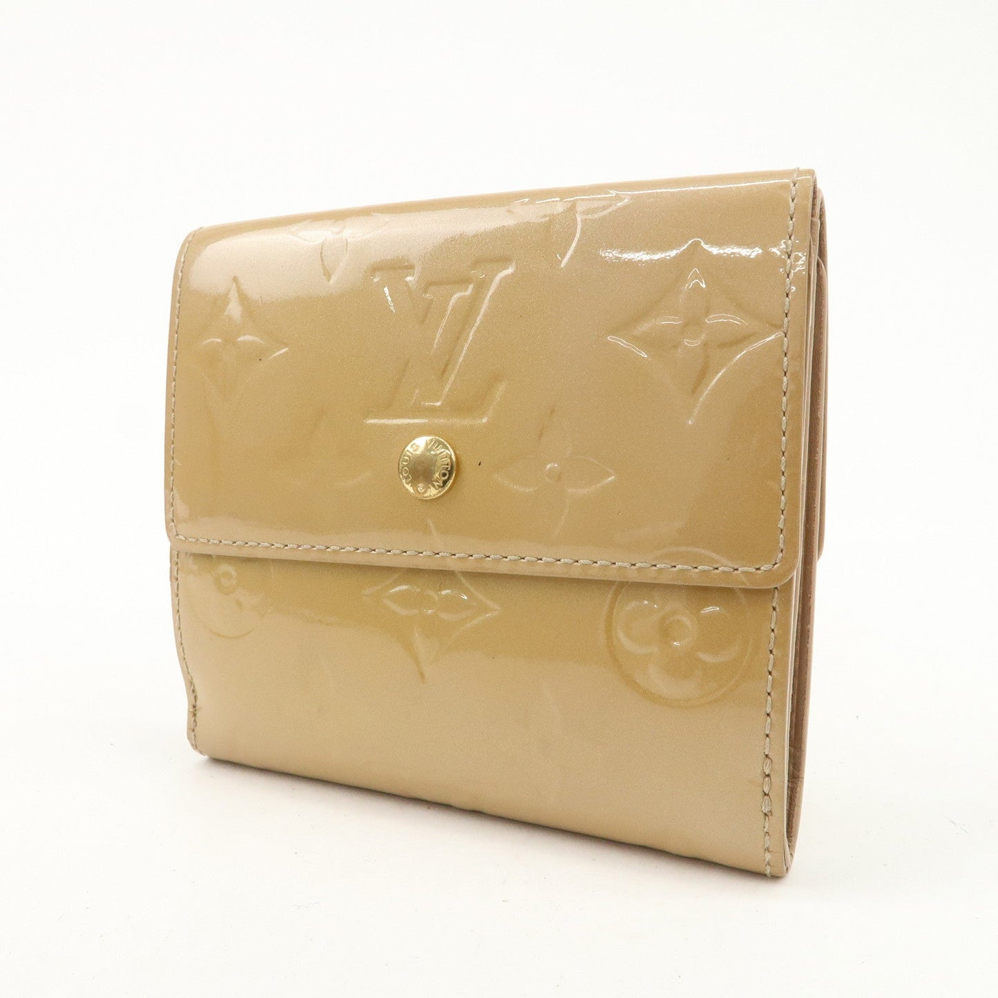 Louis Vuitton Epi Vernis Set Of 2 Leather Bi-fold Wallet Beige Lila  d