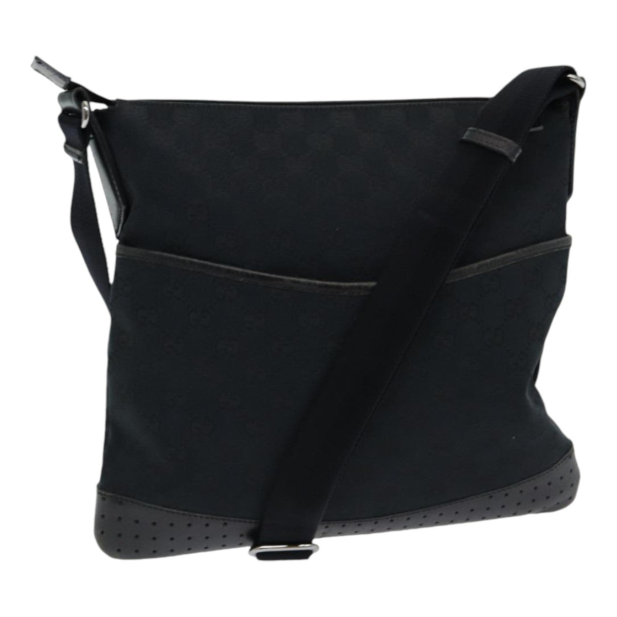 Gucci Gg Canvas Black Canvas Shoulder Bag