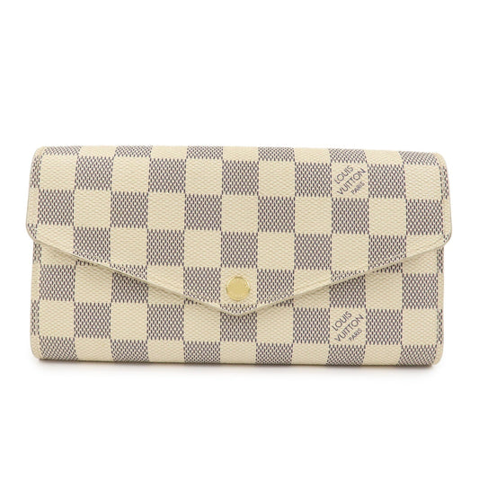 Louis Vuitton Damier Azur Portefeuille Sarah Long Wallet N63208