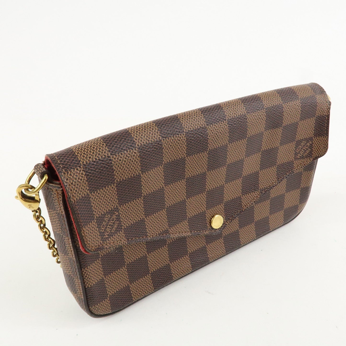 Louis Vuitton Damier Pochette Felicie Shoulder Bag Brown N40492  d