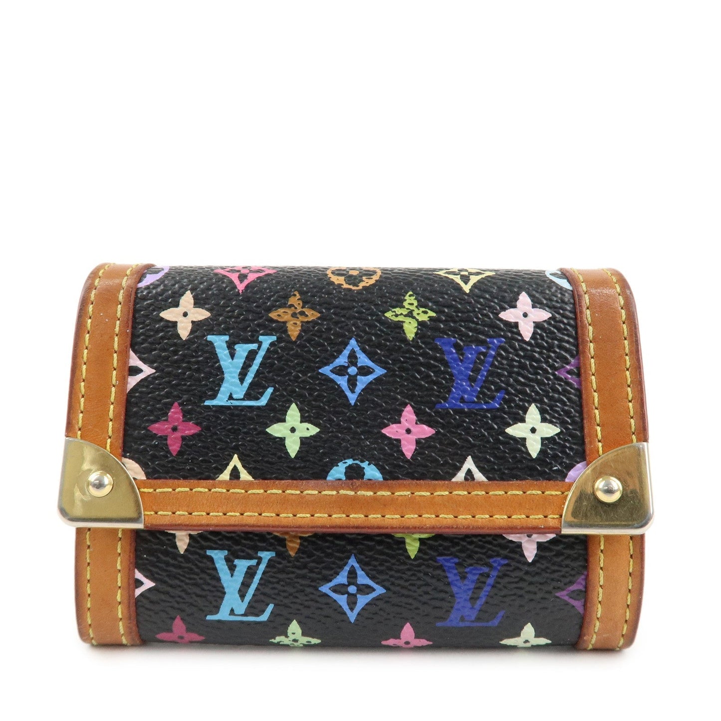 Louis Vuitton Monogram Multicolor Porte Monnaie Plat M92656  d