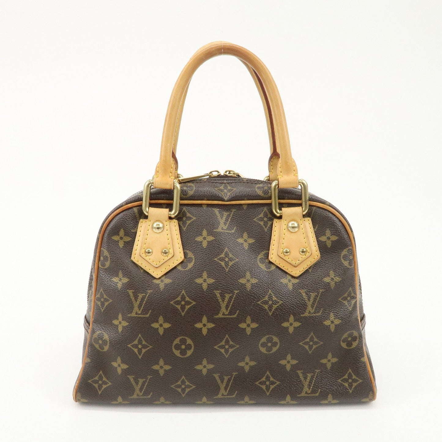 Louis Vuitton Monogram Manhattan PM Hand Bag Brown M40026