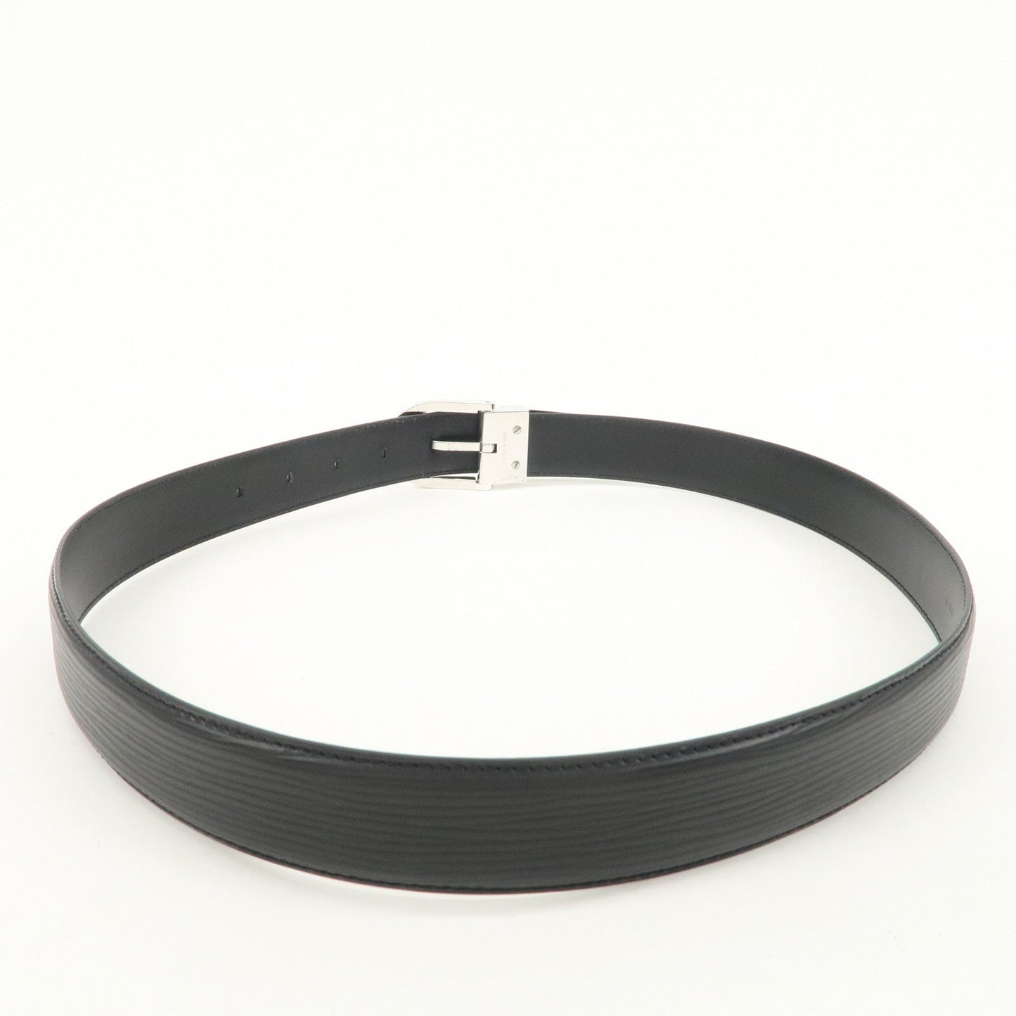 Louis Vuitton Epi leather Ceinture Classic Belt 110/44 Noir M6833T