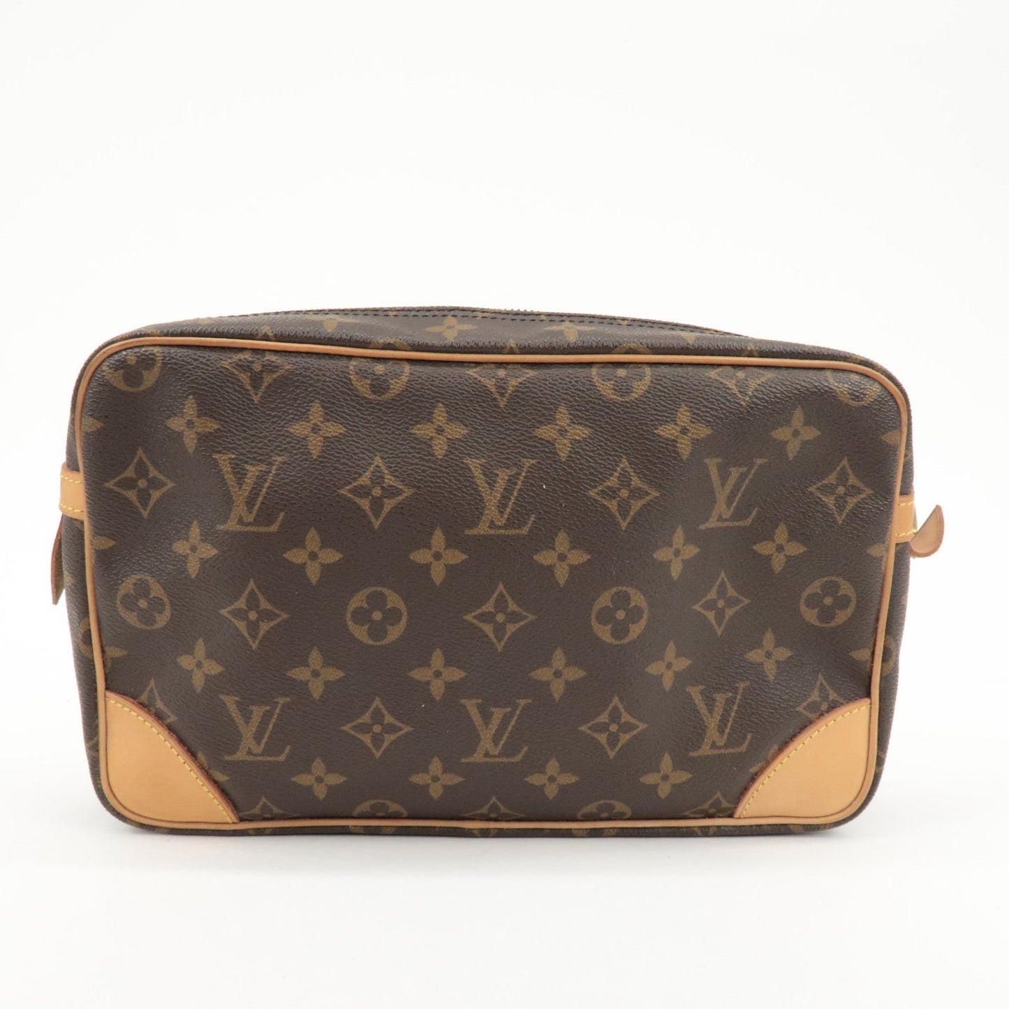 Louis Vuitton Monogram Compiegne 28 Pouch Clutch Bag Brown M51845  d