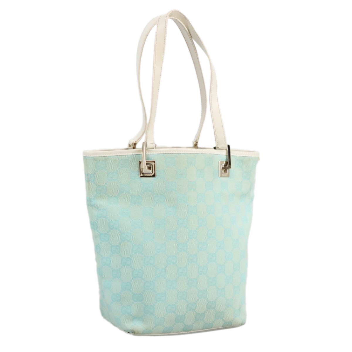 Gucci Blue Canvas Tote Bag