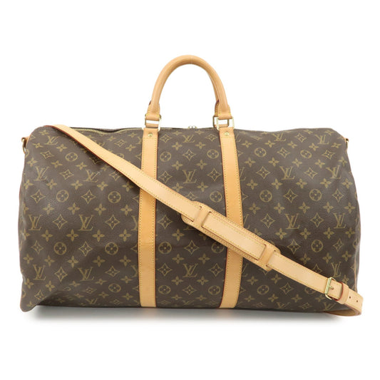 Louis Vuitton Monogram Keep All Bandouliere 55 Boston Bag M41414