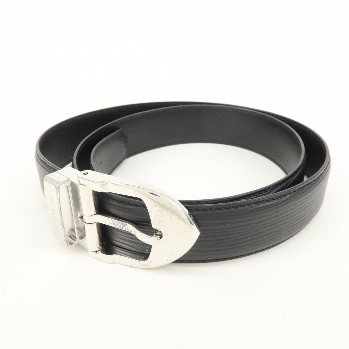 Louis Vuitton Epi leather Ceinture Classic Belt 110/44 Noir M6833T