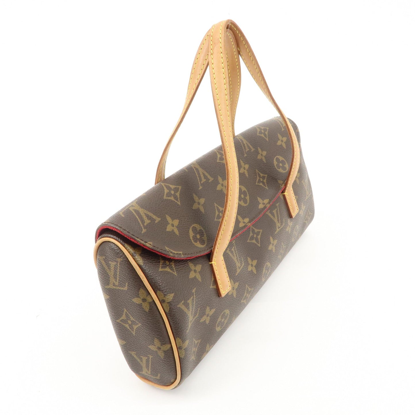 Louis Vuitton Monogram Sonatine Hand Bag Brown M51902  d