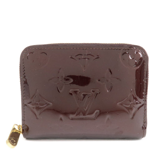 Louis Vuitton Monogram Vernis Zippy Coin Purse Amarante M93607  d