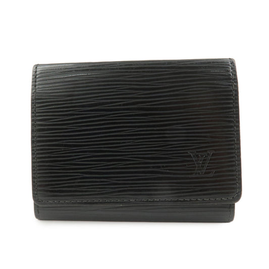 Louis Vuitton Epi Enveloppe Carte de Visite Card Case Noir M56582