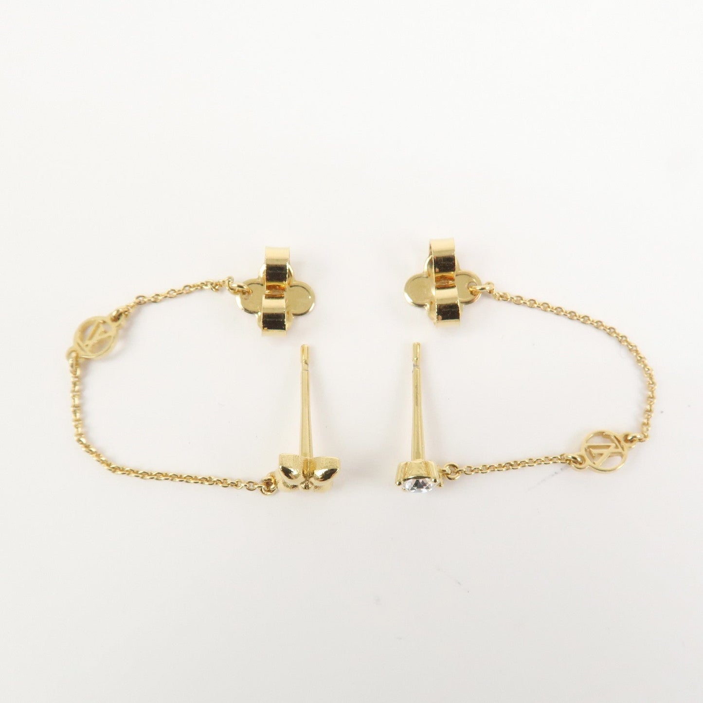 Louis Vuitton Puce d??reille Petit Louis Metal Earring Gold M00390