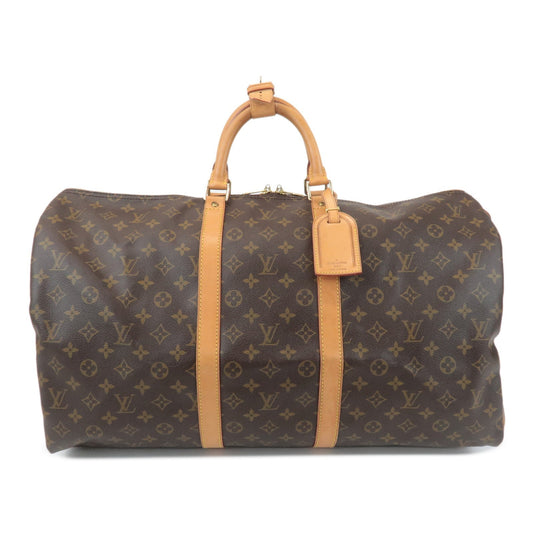 Louis Vuitton Monogram Keep All 55 Boston Bag Travel Bag M41424  d