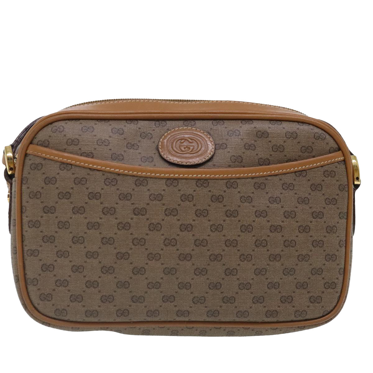 Gucci Micro Small Gg Canvas Beige Canvas Shoulder Bag