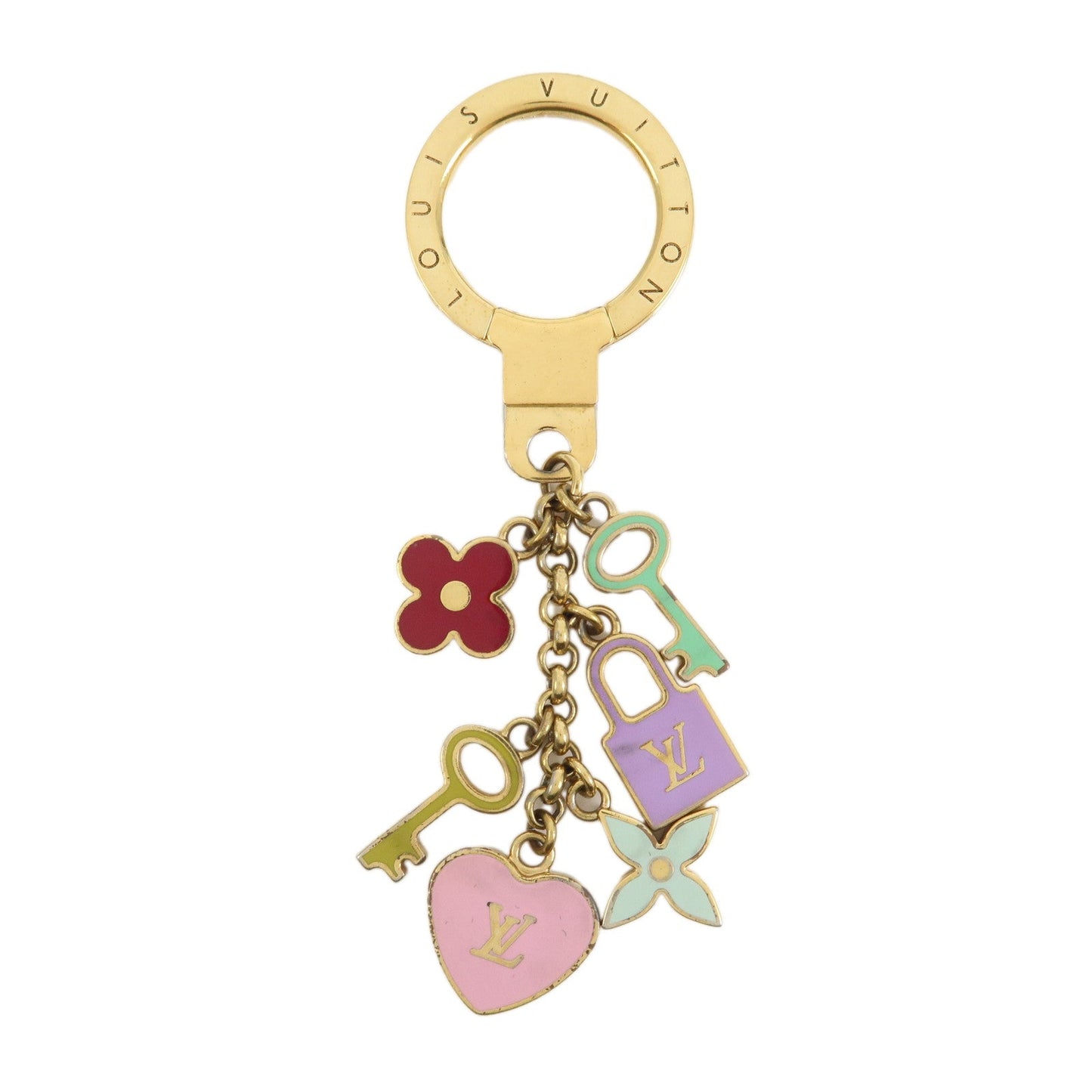 Louis Vuitton Portefeuille Cl??s Pretty Charm Key Holder M66145