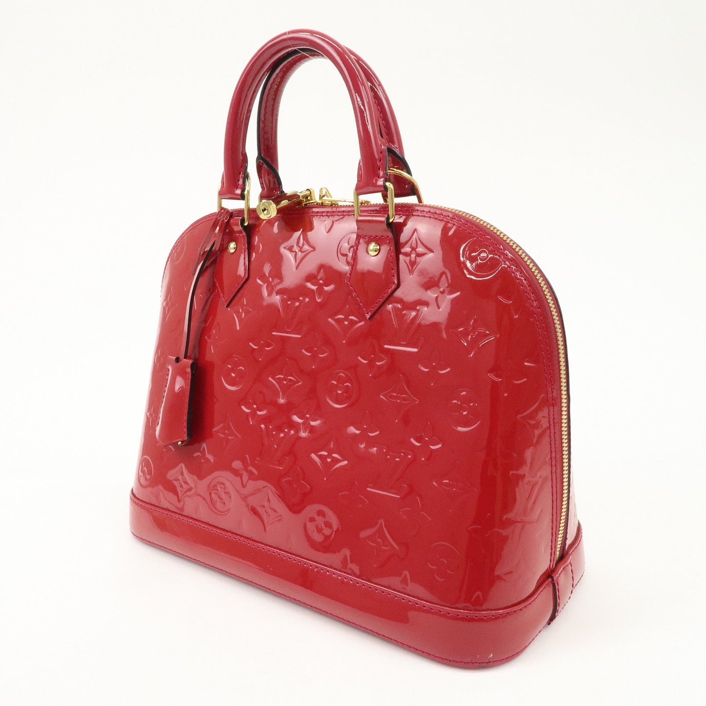 Louis Vuitton Monogram Vernis Alma PM Hand Bag Rose Indien M91770  d