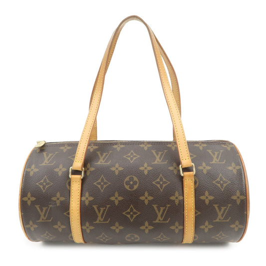 Louis Vuitton Monogram Papillon 30 Hand Bag Brown M51385
