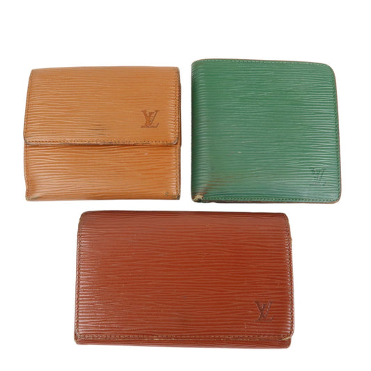 Louis Vuitton Epi Set of 3 Compact Wallet M63503/M63483/M63544