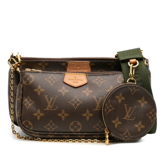 Brown Louis Vuitton Monogram Multi Pochette Accessoires Satchel