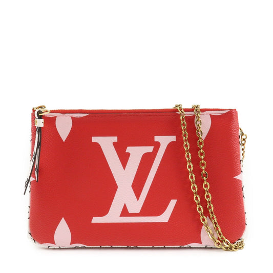 Louis Vuitton Monogram Canvas Double Zip Chain Shoulder Bag M67561  d