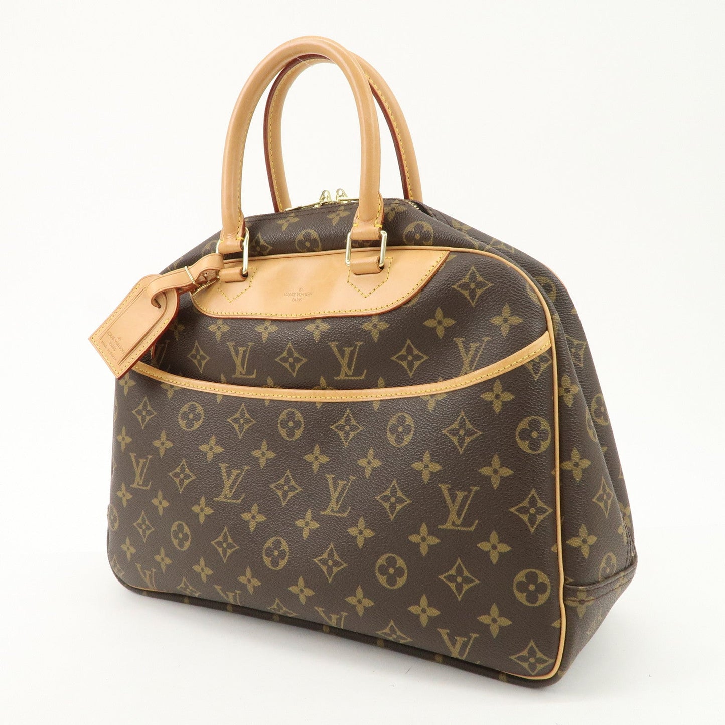 Louis Vuitton Monogram Deauville Hand Bag Brown M47270  d