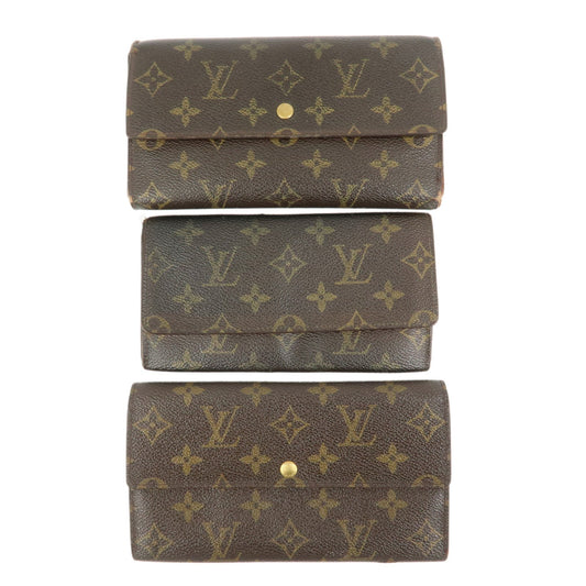 Louis Vuitton Monogram Set of 3 Wallets M61215/M61725/M61820
