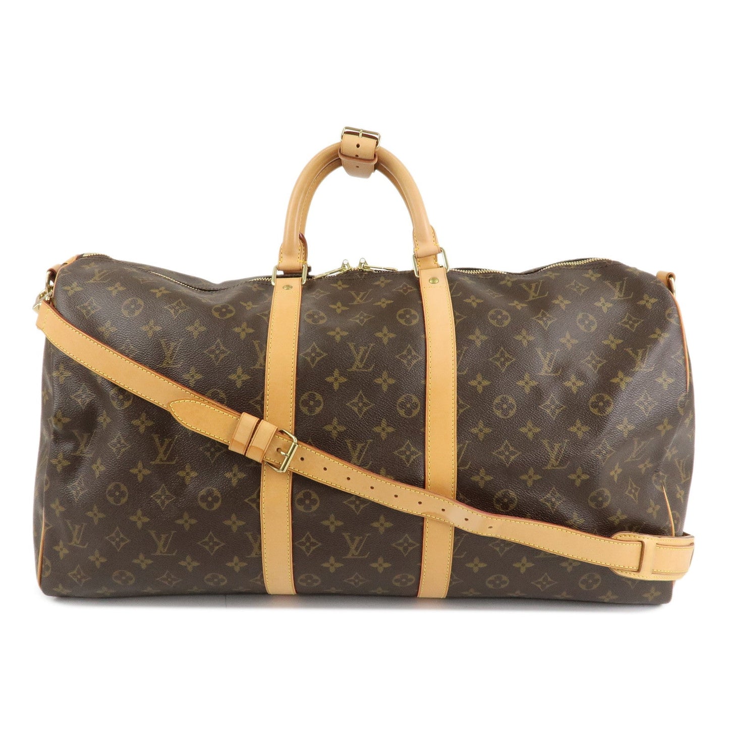 Louis Vuitton Monogram Keep All Bandouliere 55 Boston Bag M41414  d