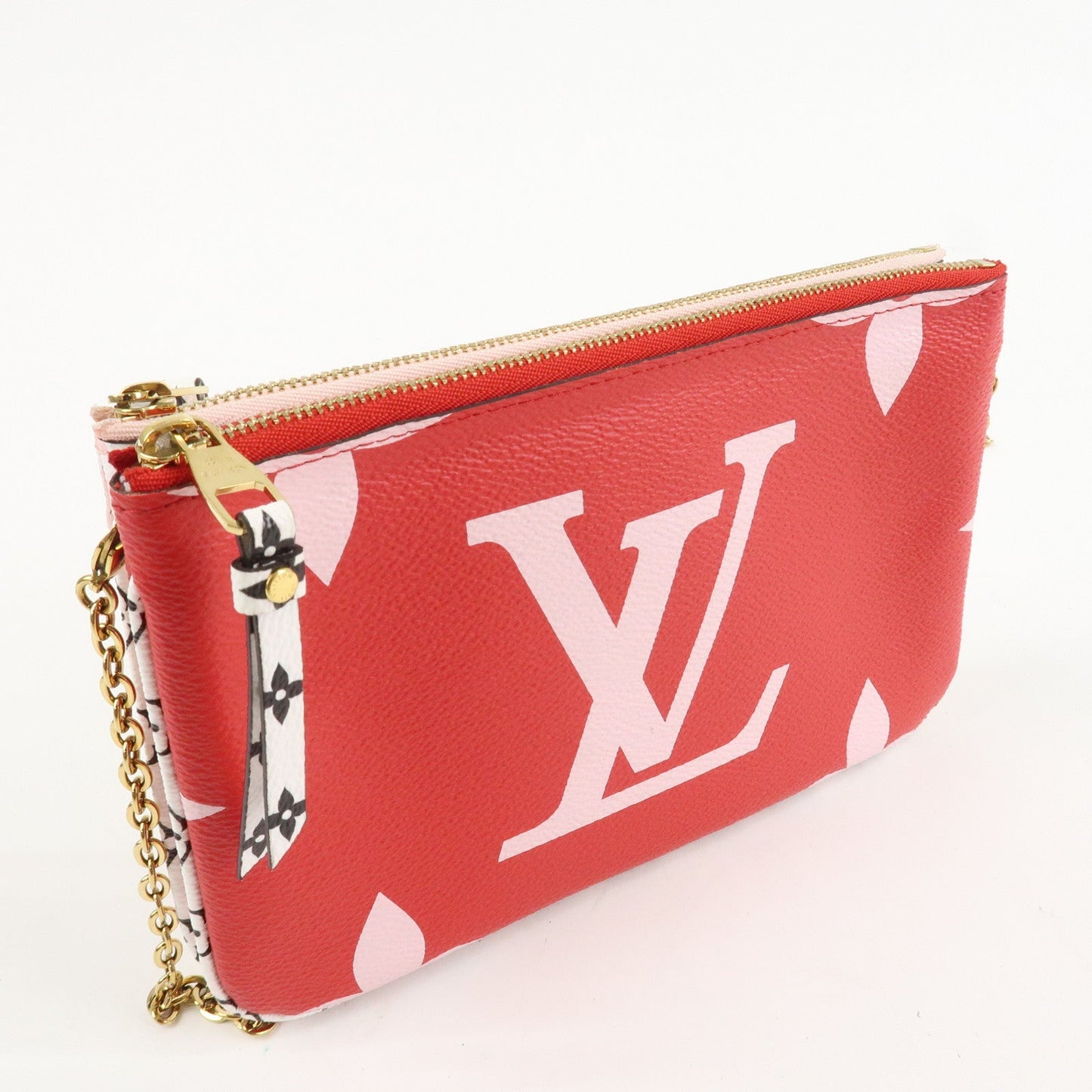 Louis Vuitton Monogram Canvas Double Zip Chain Shoulder Bag M67561  d