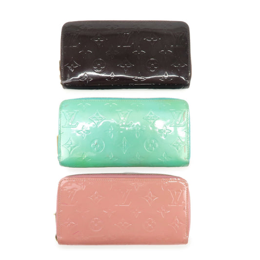 Louis Vuitton Monogram Vernis Set of 3 Wallet M93522 M91734 M90201  d