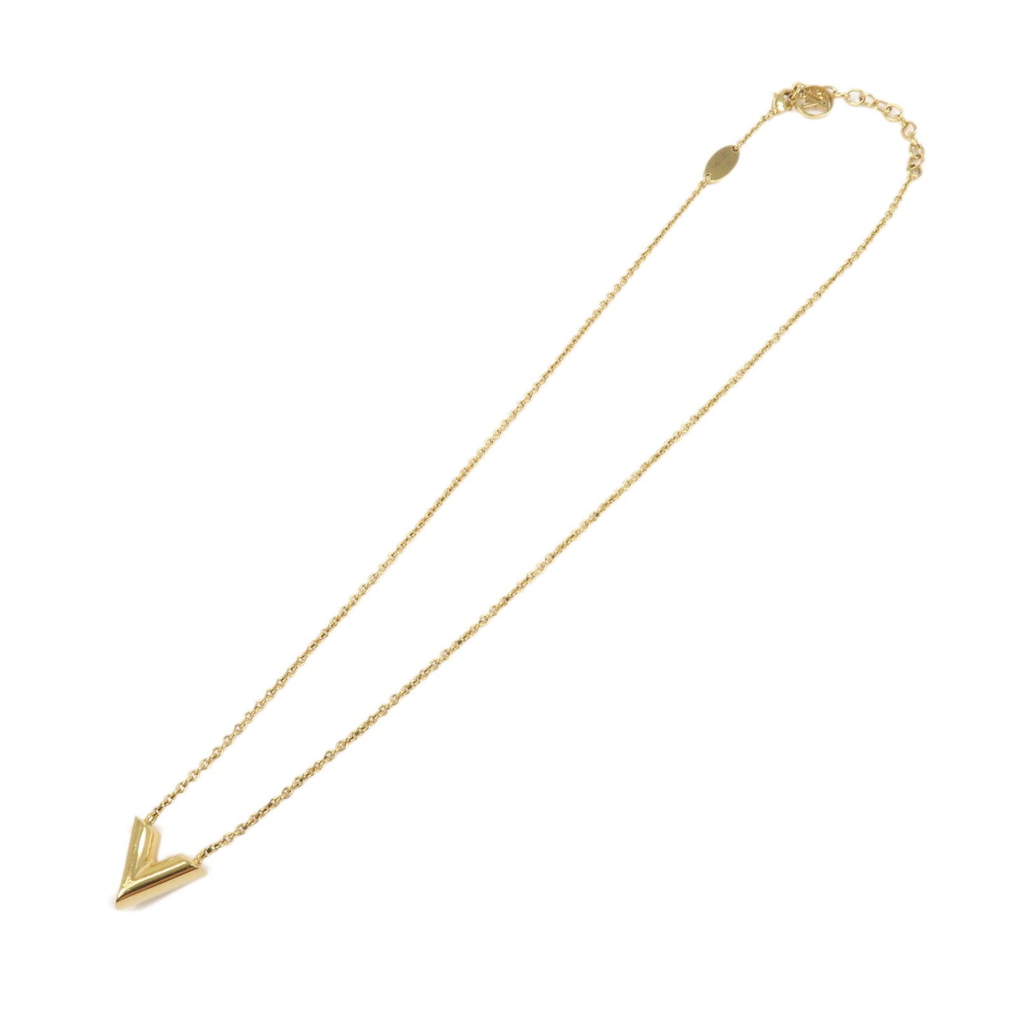 Louis Vuitton Essential V Necklace Metal Gold M61083